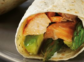 Salmon & Avocado Wrap