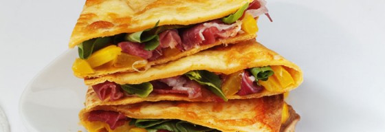 Parma Ham and Basil Quesadilla
