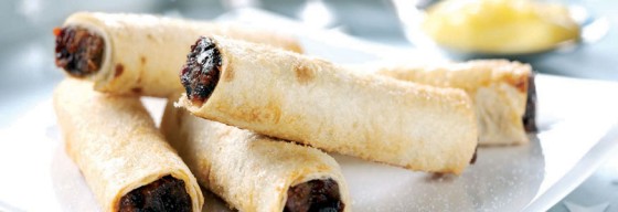 Warm Christmas Pudding Wraps