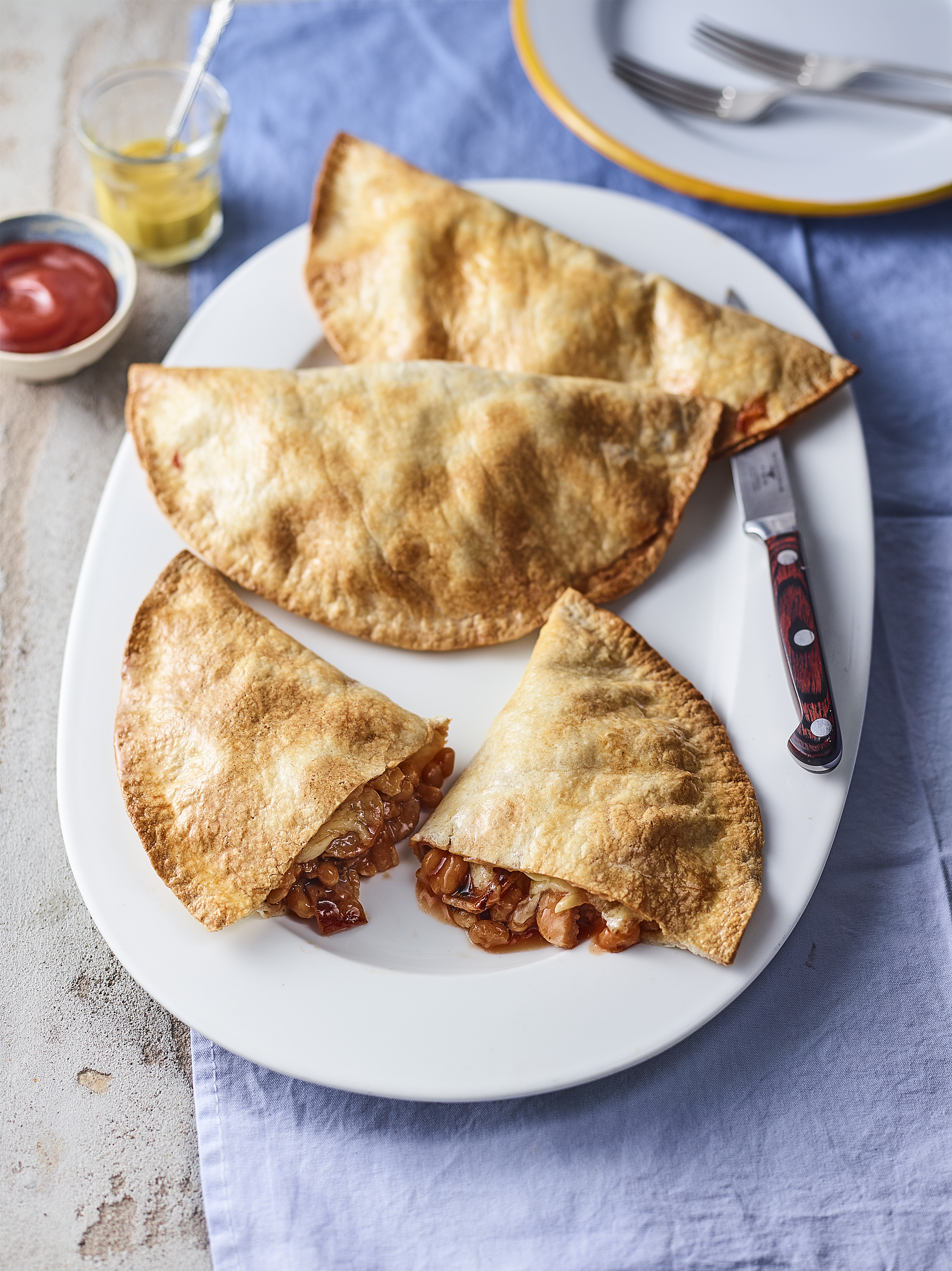 Bacon Sausage Bean Melt