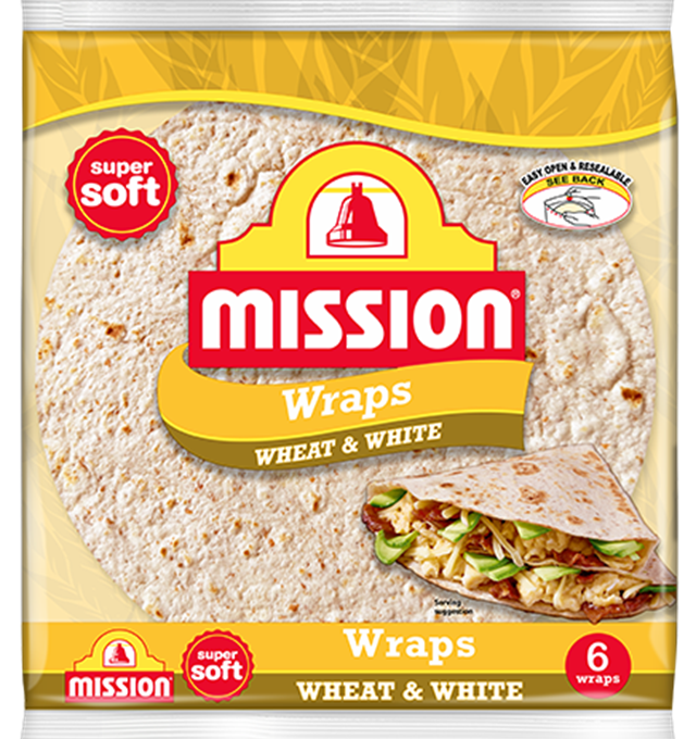 Mission Wheat and White Wraps