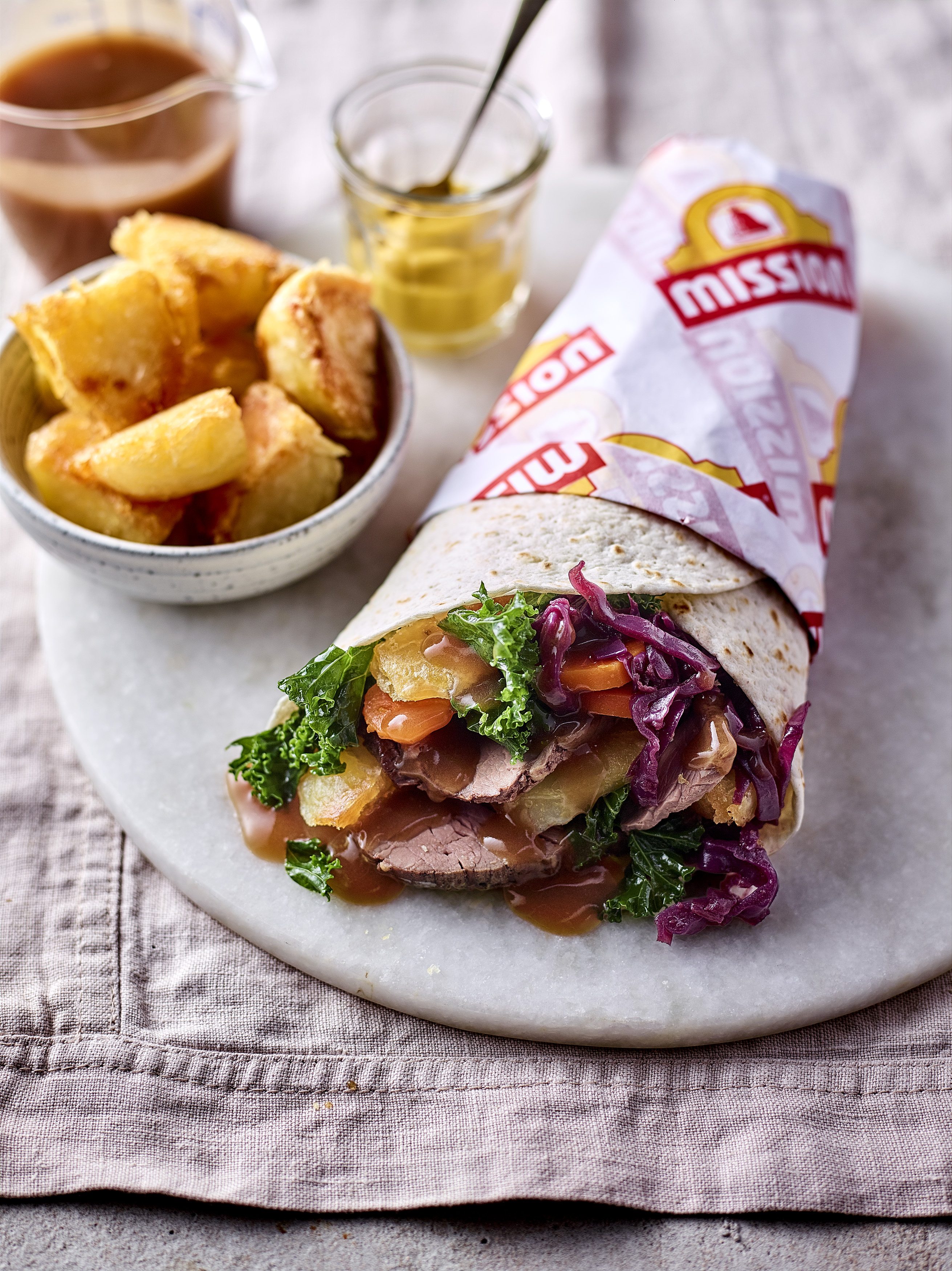 Leftover Roast Wraps with Beef & Horseradish