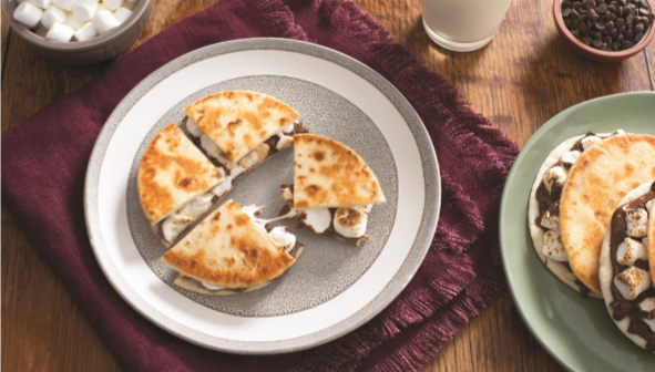 Mexican Chocolate S'mores Quesadilla